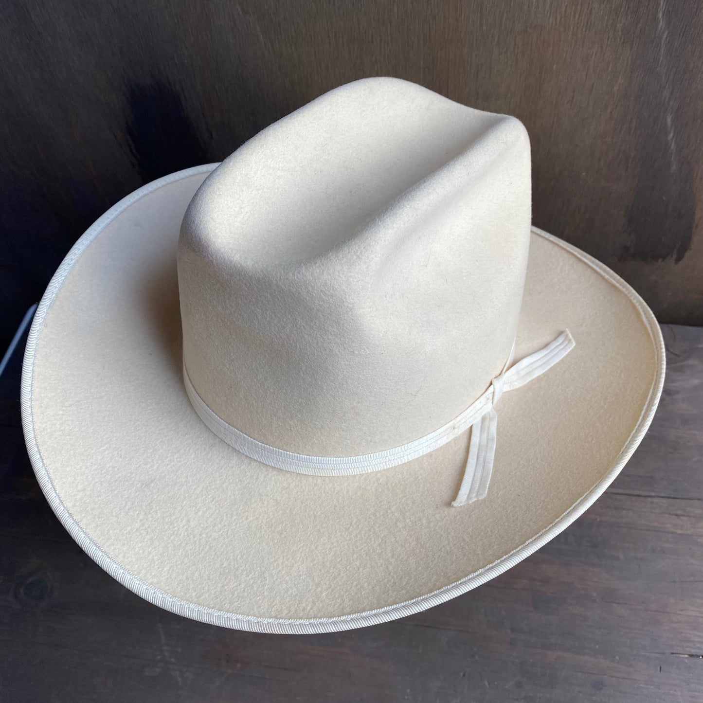 Vintage Always on Top Cream Wool Hat