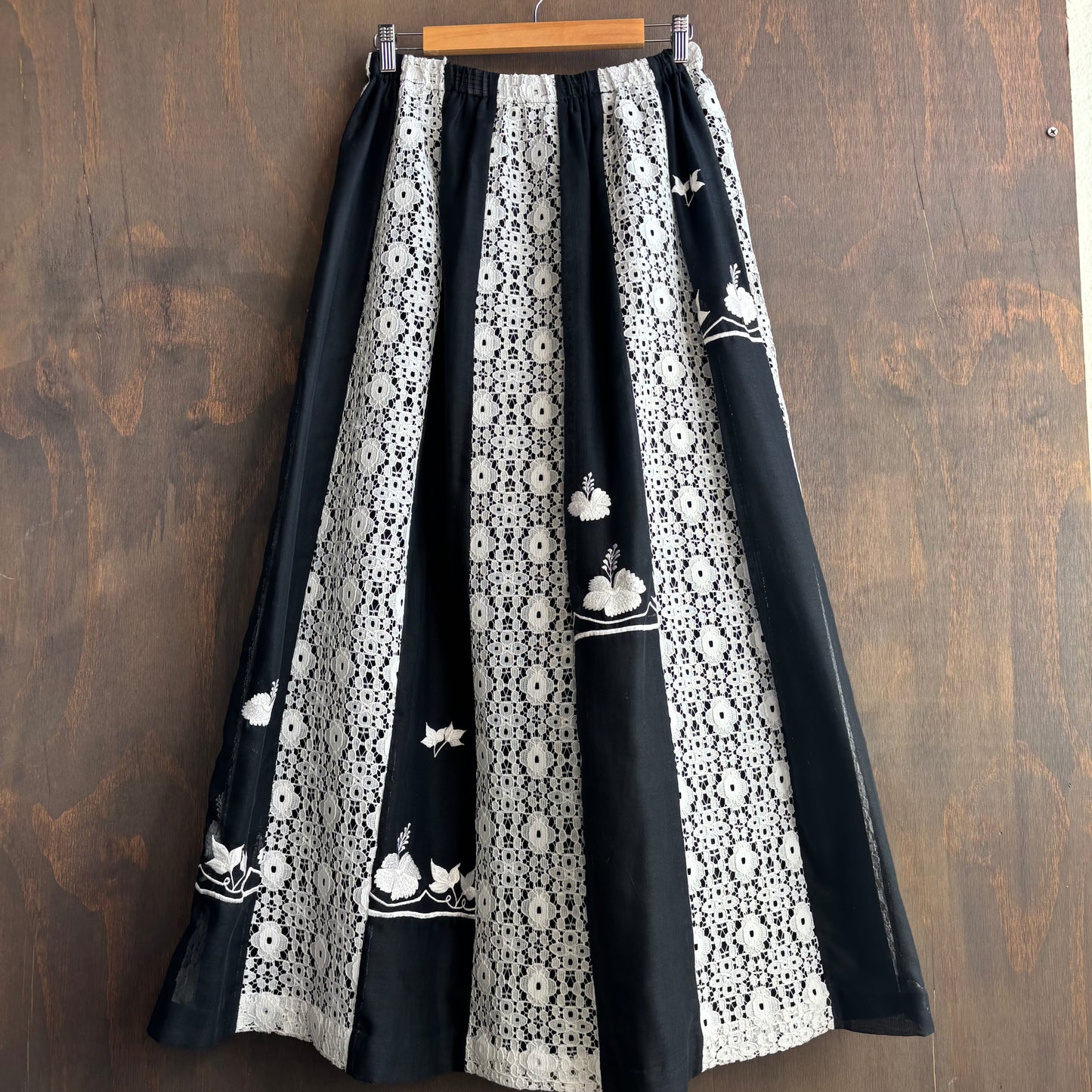 Vintage Black and White Lace Set