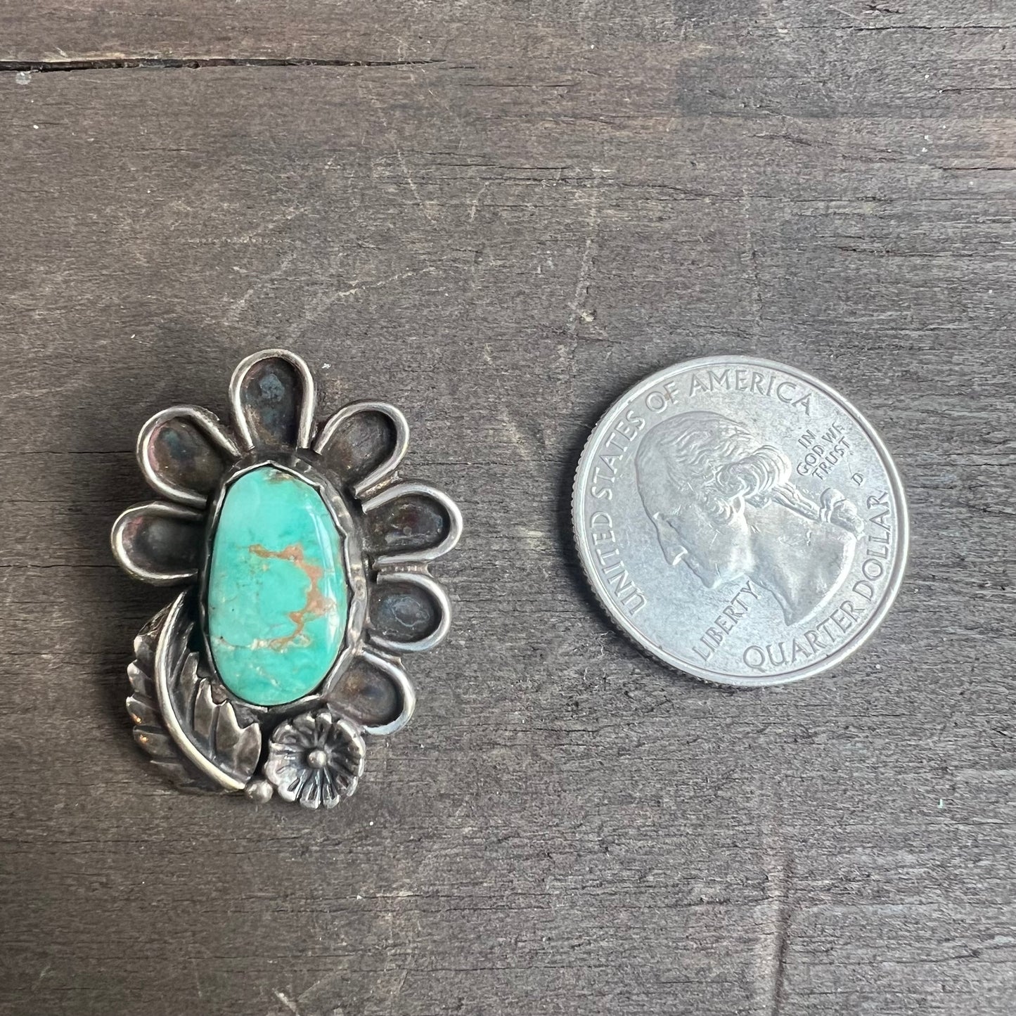 Sterling Silver and Turquoise Pendant