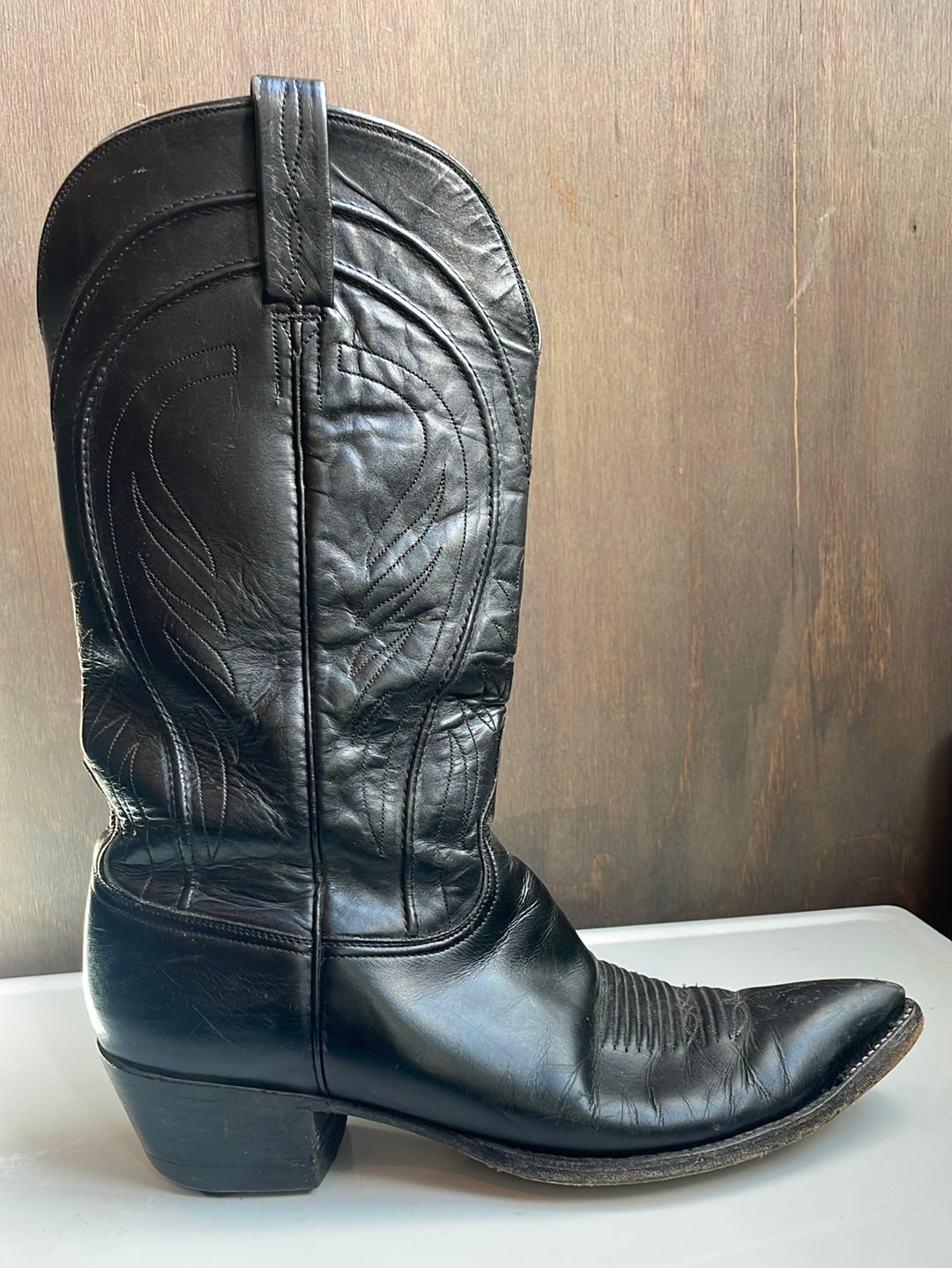 Lucchese Black Western Boots