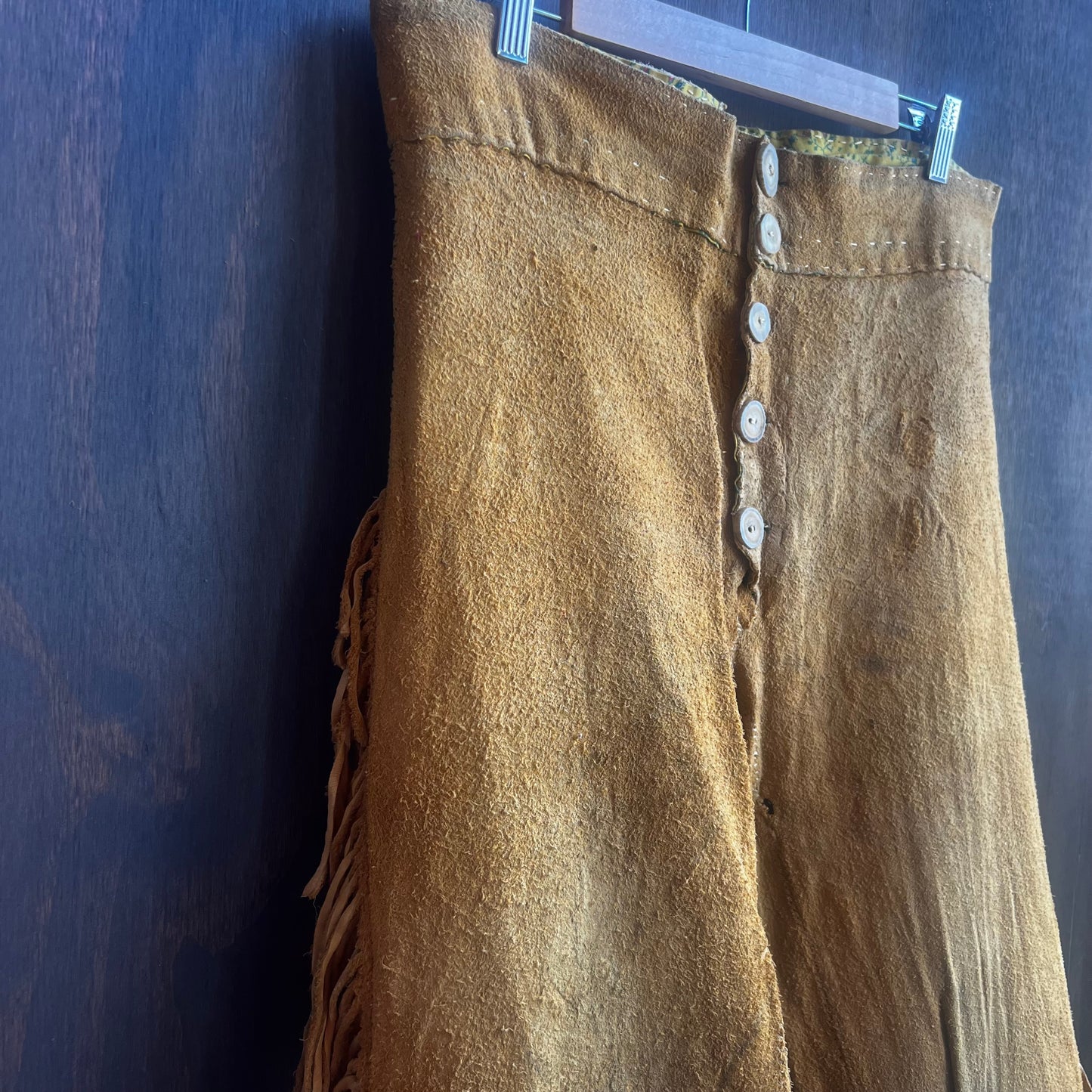 Handmade Leather Fringe Pants