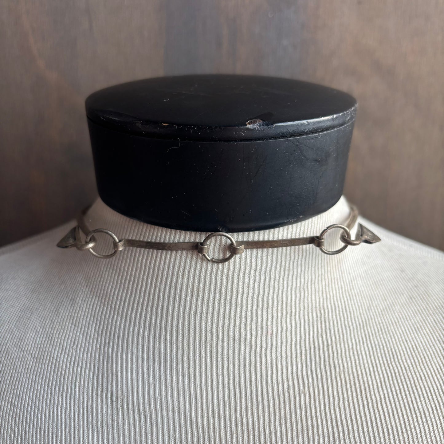 Silver Decorative Collar Necklace
