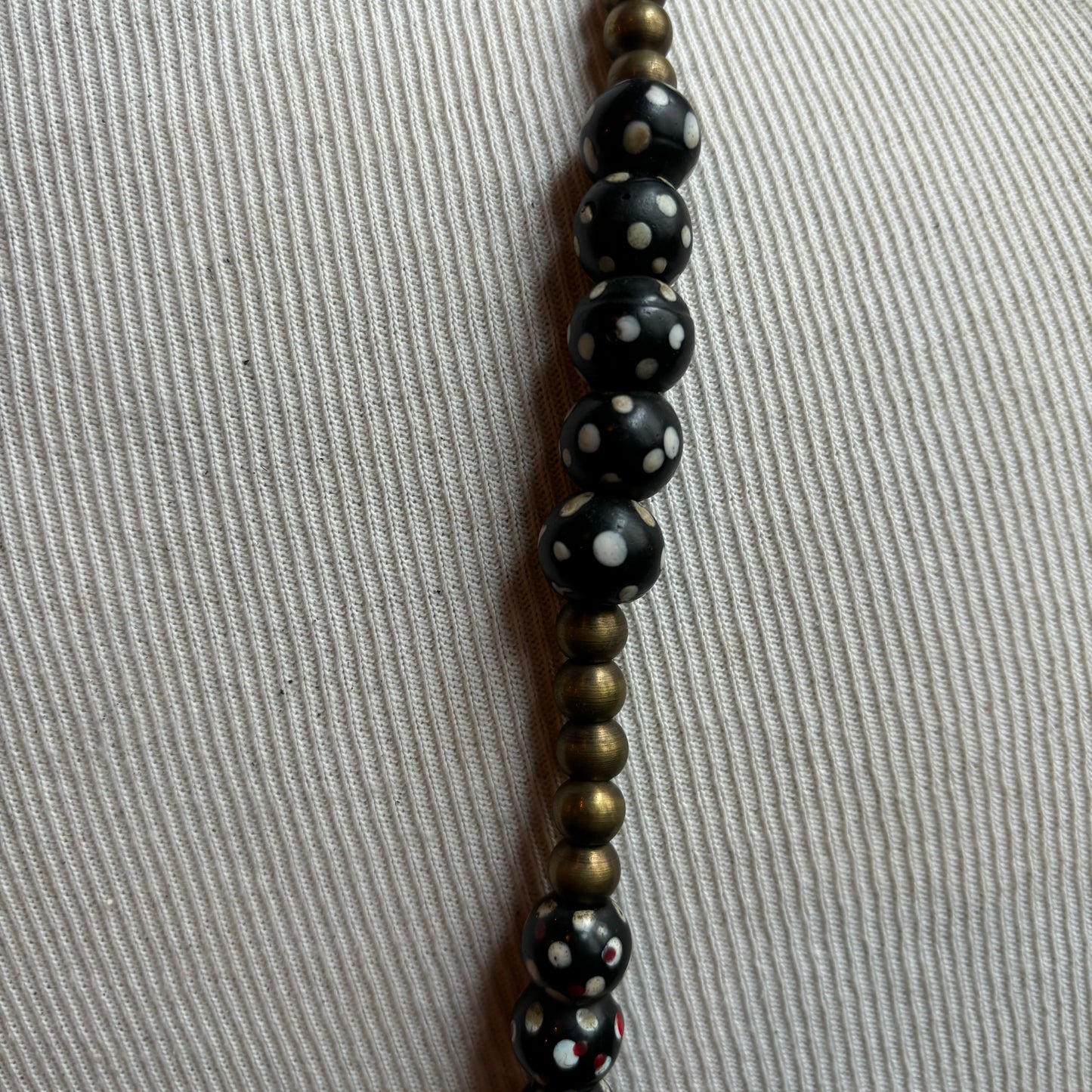 Brass Turtle Beaded Necklace