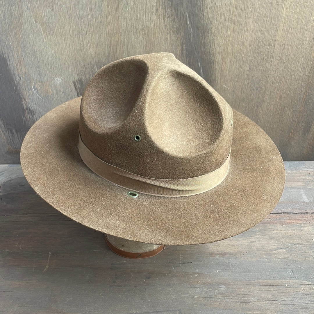 Vintage Brown Sergeant Hat