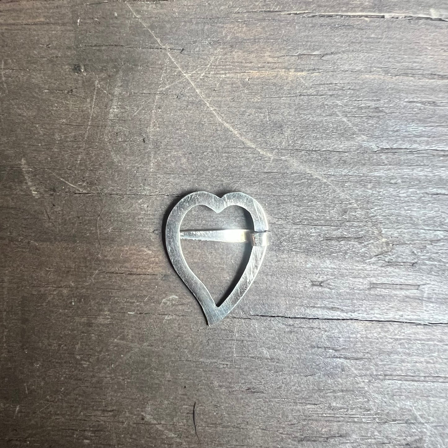 Vintage Silver Heart Luckenbooth Brooch