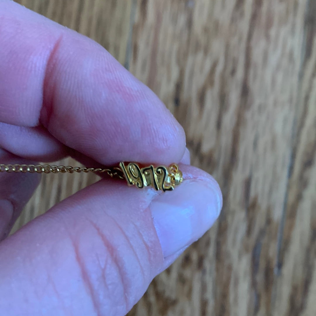 1972 Gold Plated Dramatics Club Pin