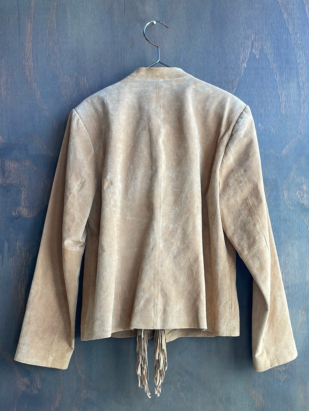 3B West Tan Suede Fringe Jacket