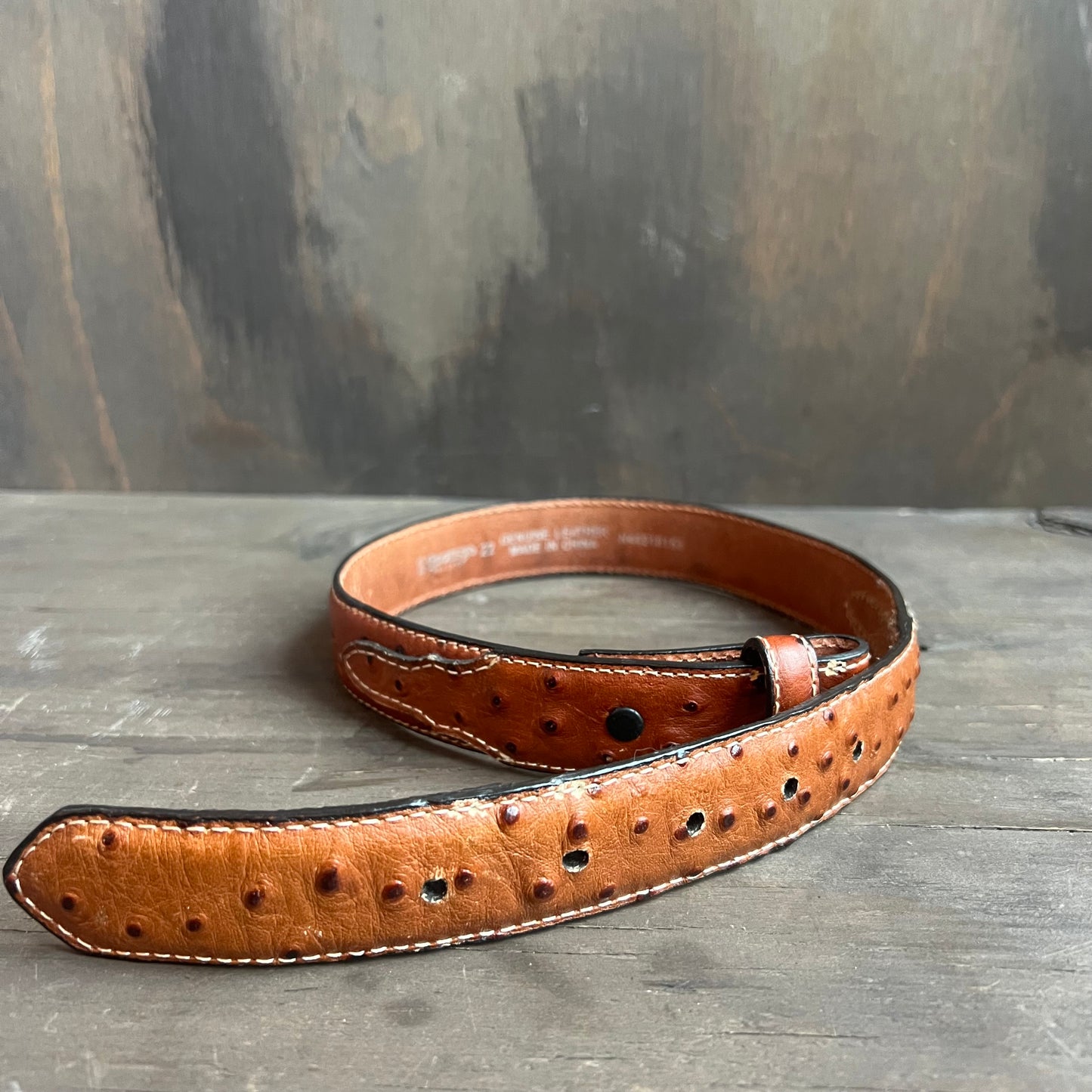 Nocona Faux Ostrich Kids Belt