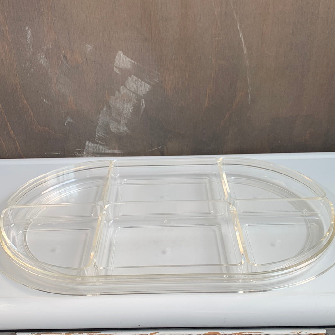 Acrylic modular serving tray