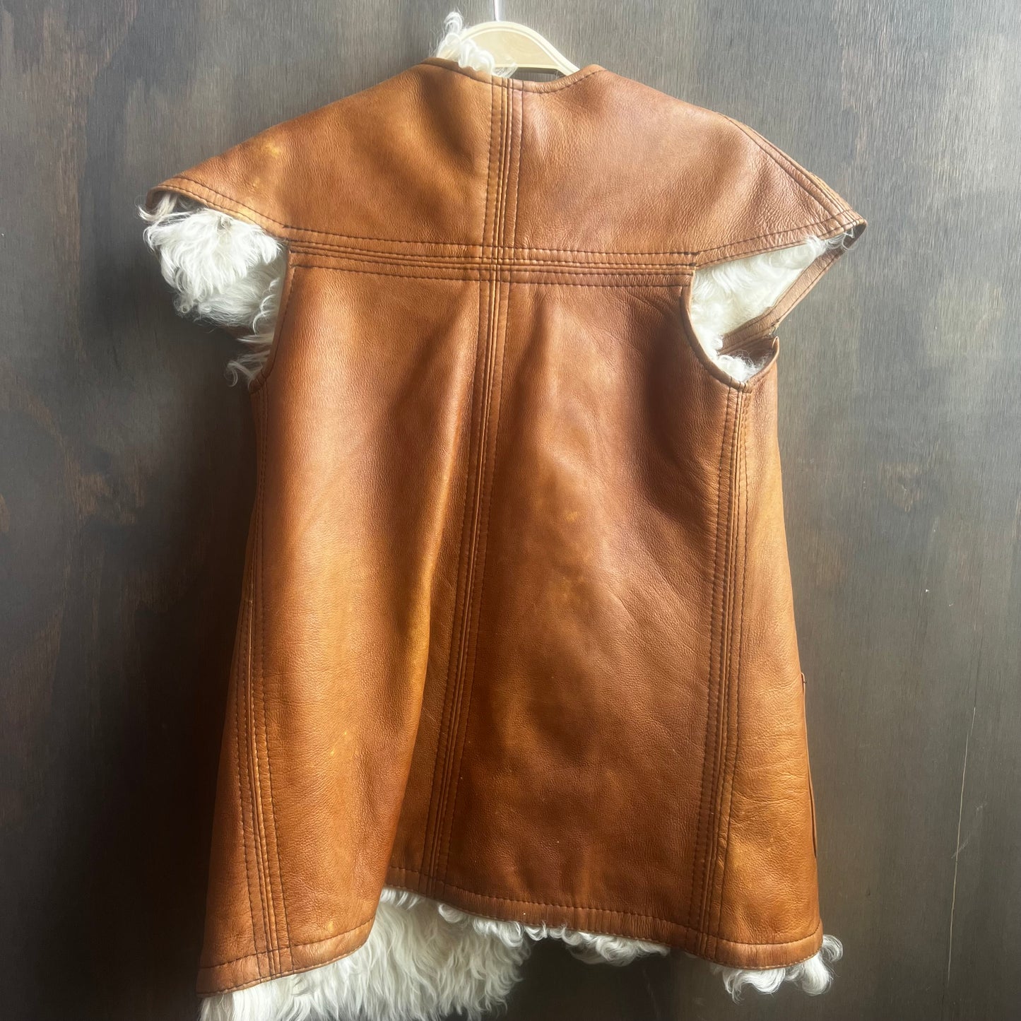 Argentinian Curly Lamb and Leather Reversible Vest