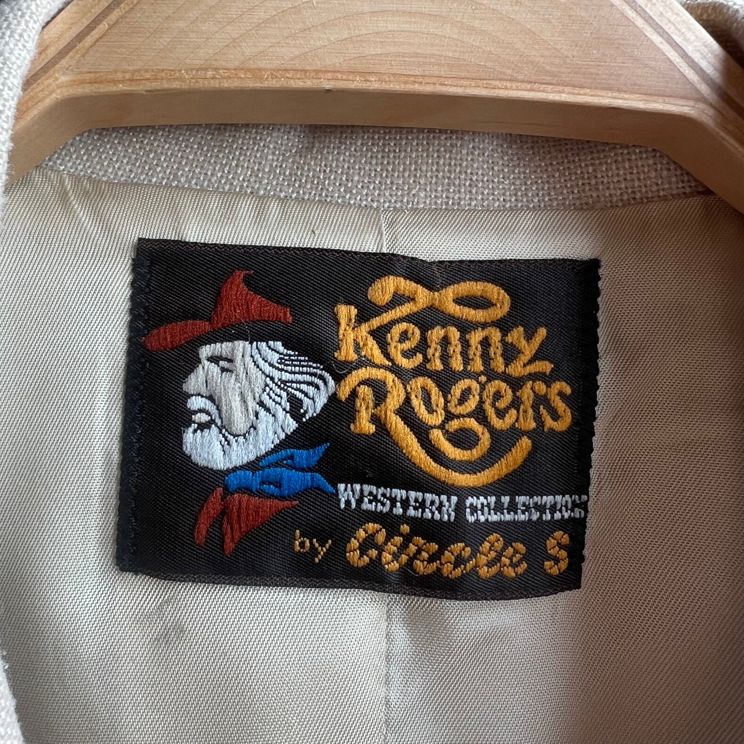 Kenny Rogers Beige Western Blazer