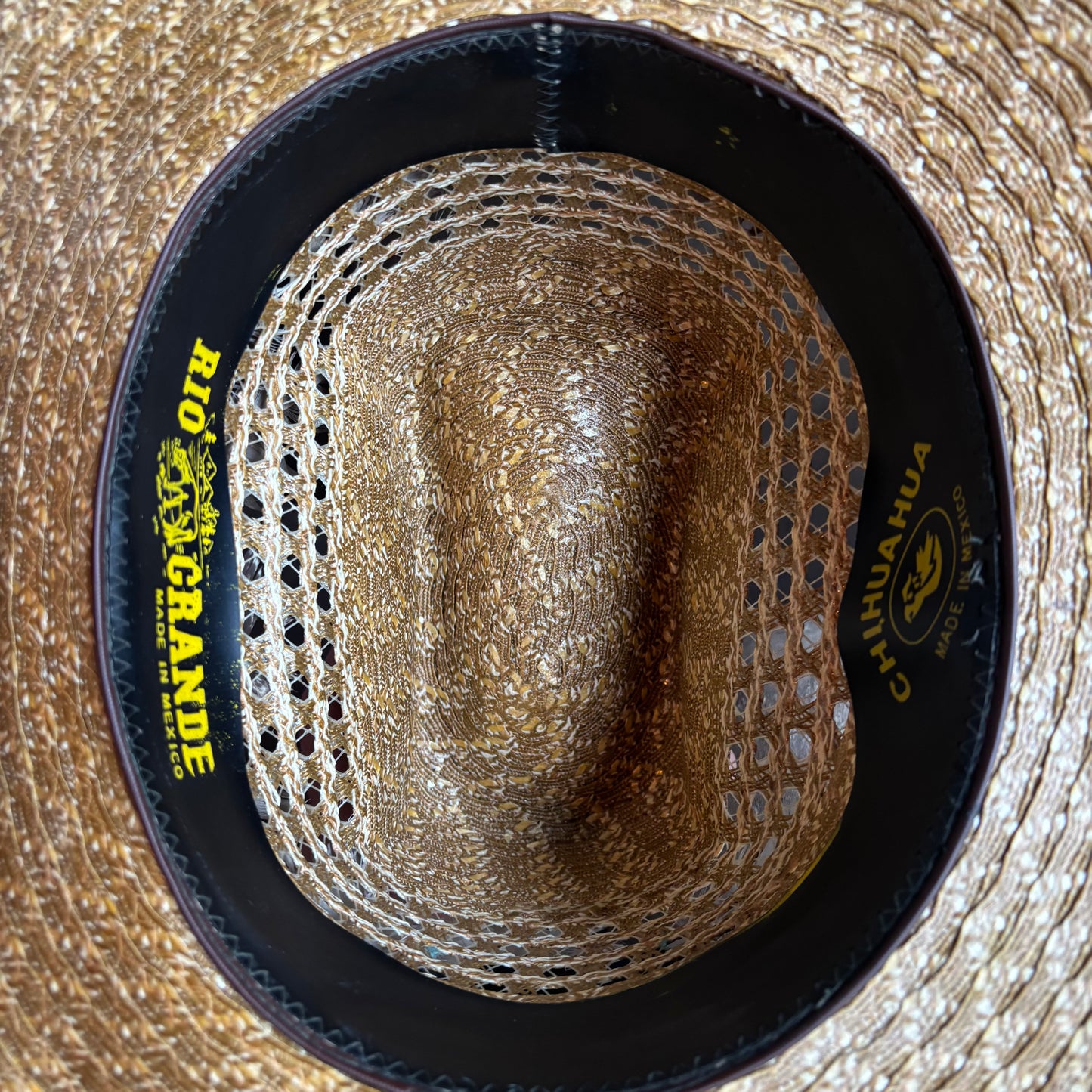Straw Hat with Feather Band