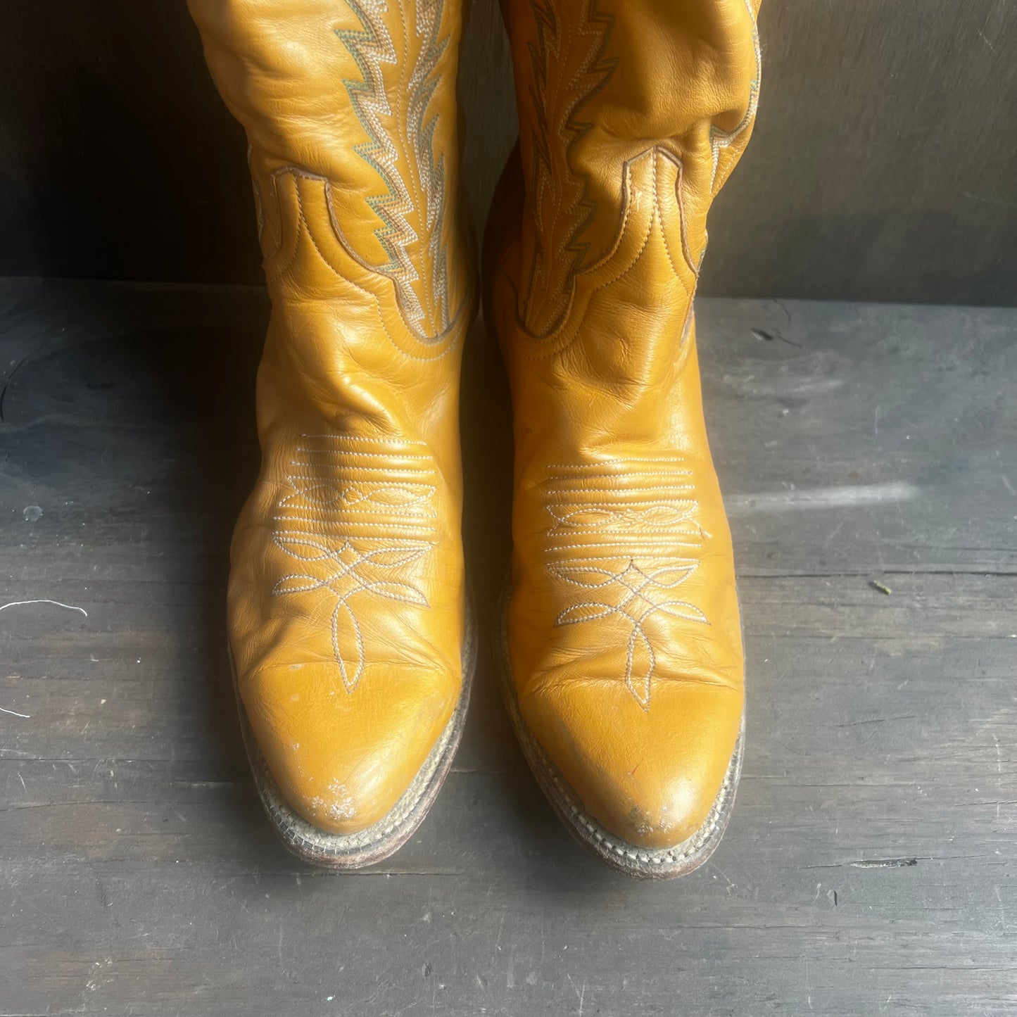 Larry Mahan Tall Tan Boots