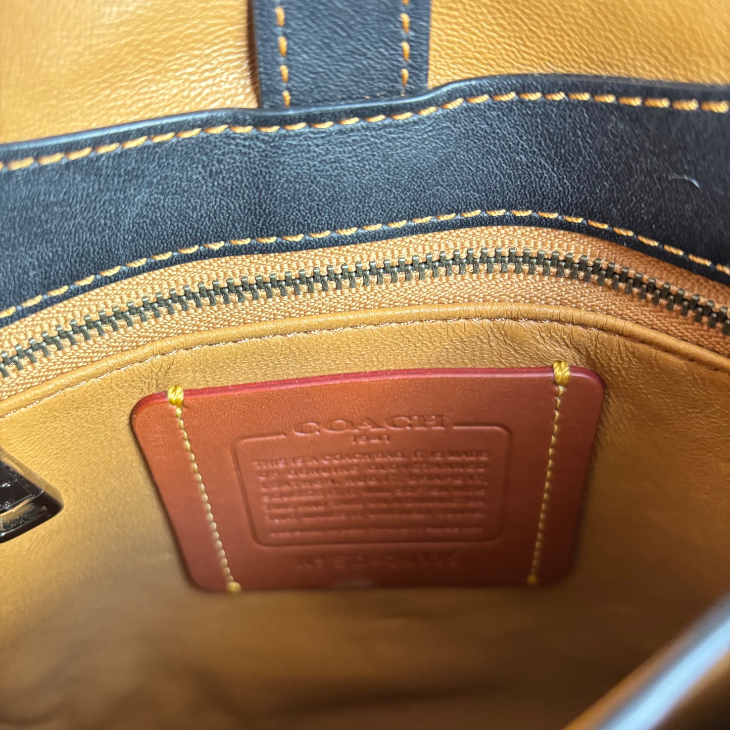 Coach Black Saddle Style Crossbody