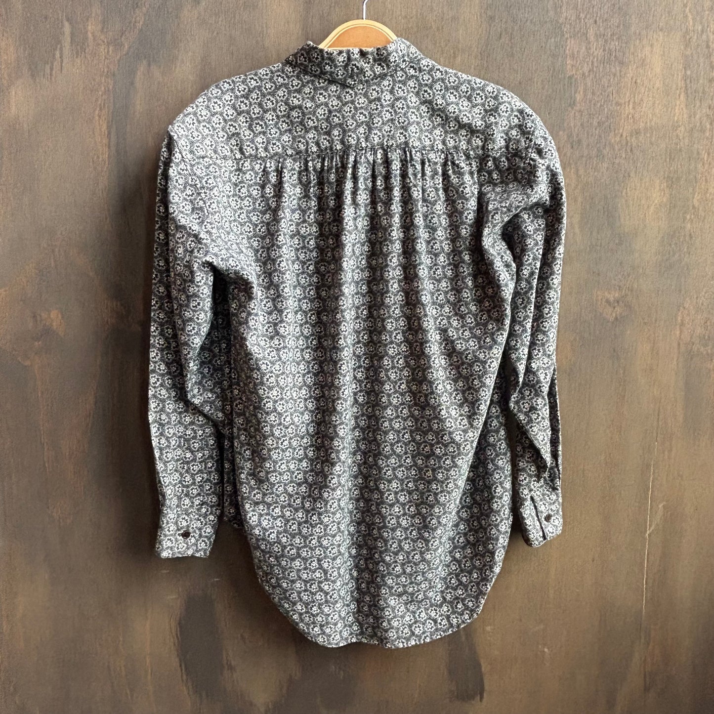 Vintage GAP Black Floral Button Up