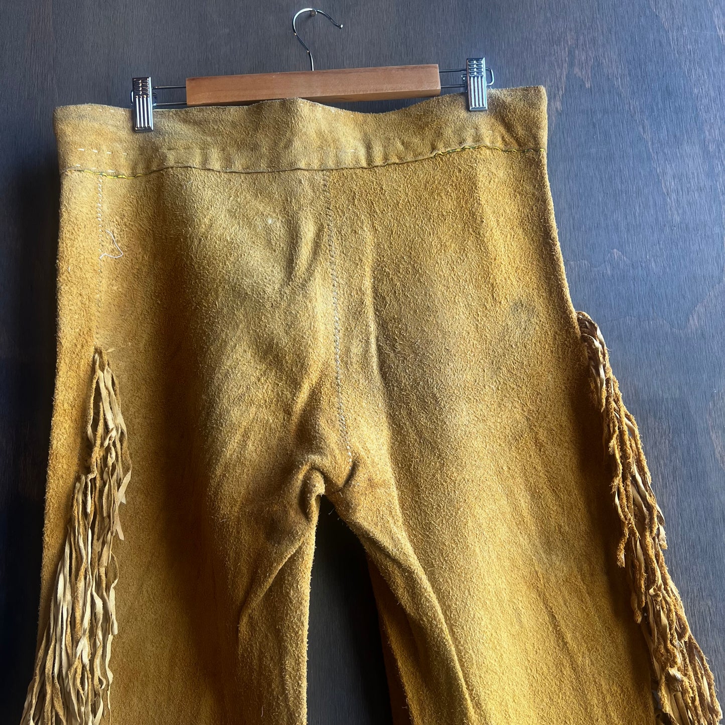 Handmade Leather Fringe Pants