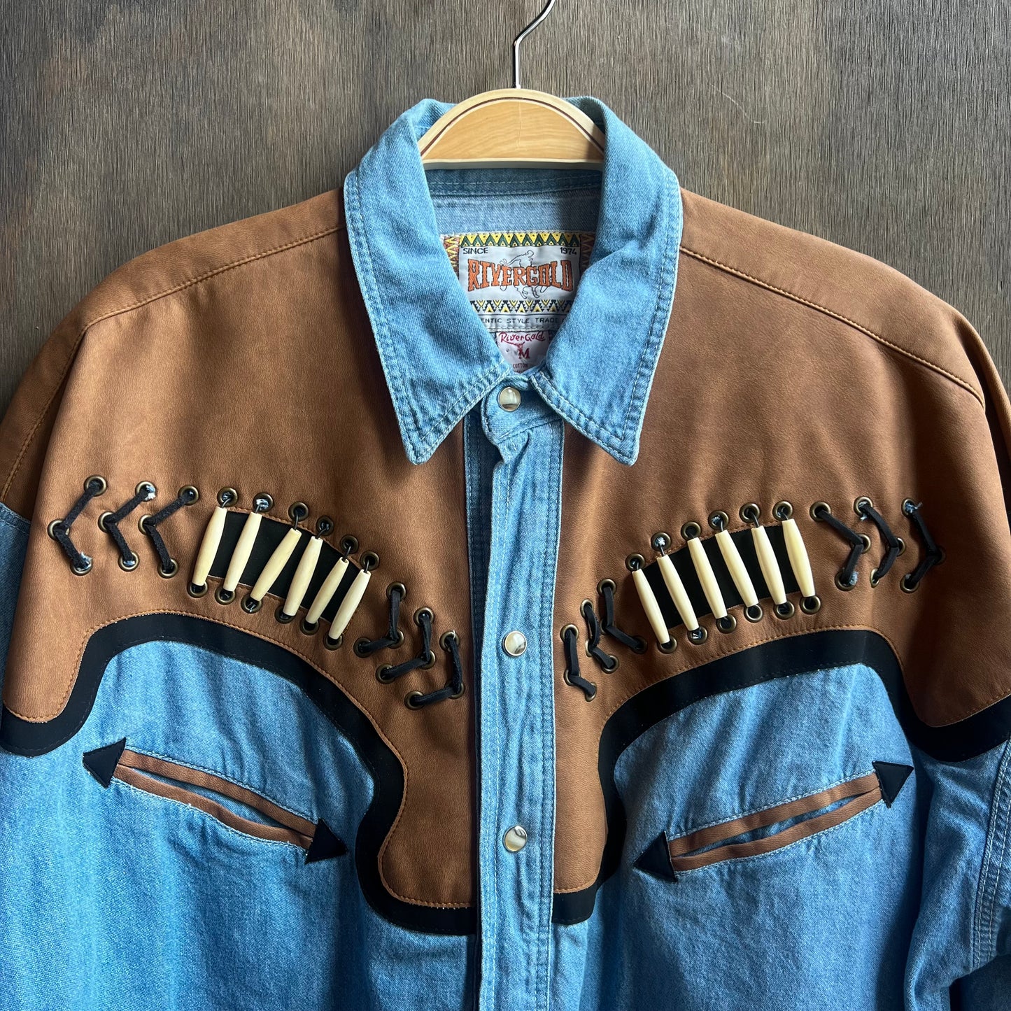 Rivergold Denim Cowboy Pearl Snap