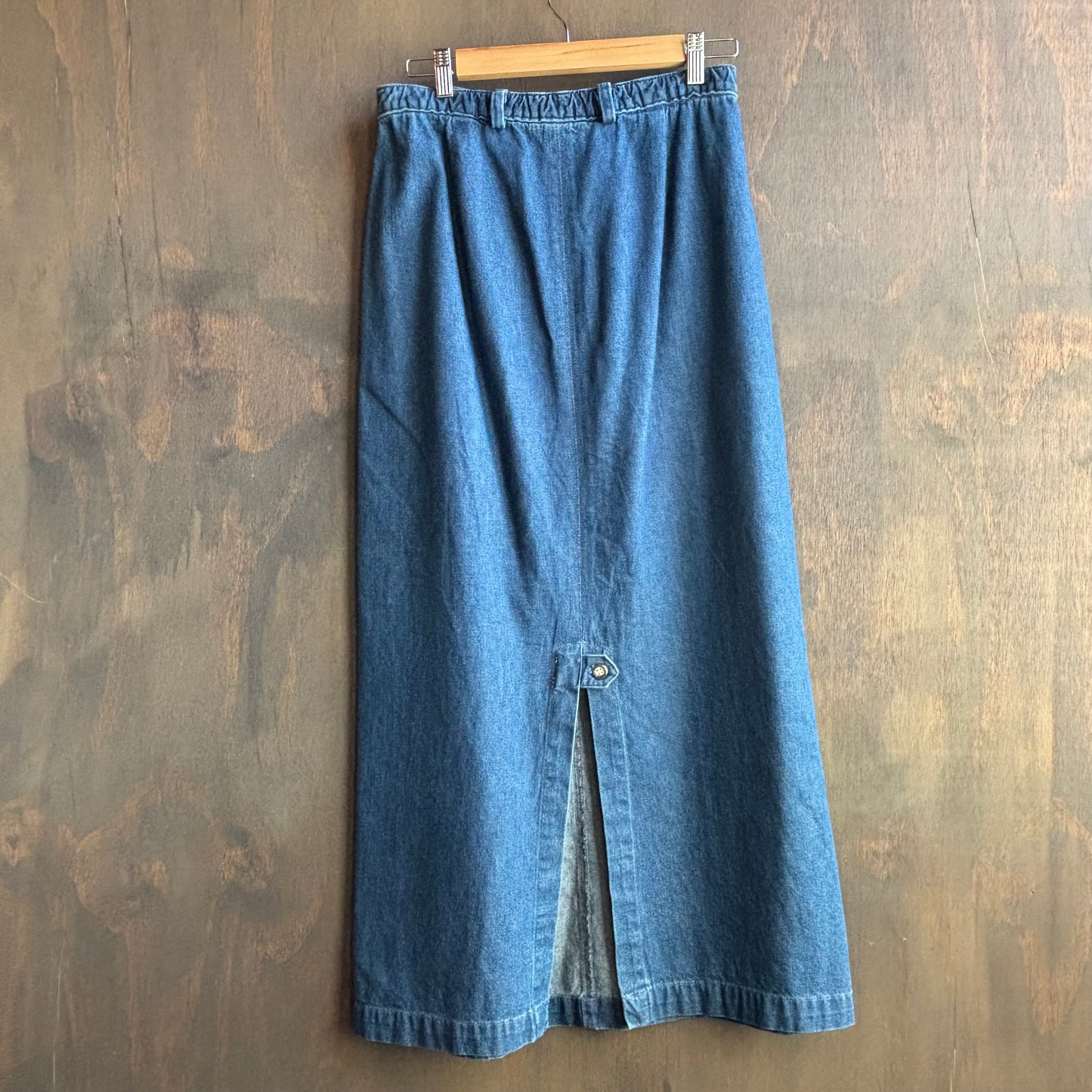Vintage Denim Midi Skirt
