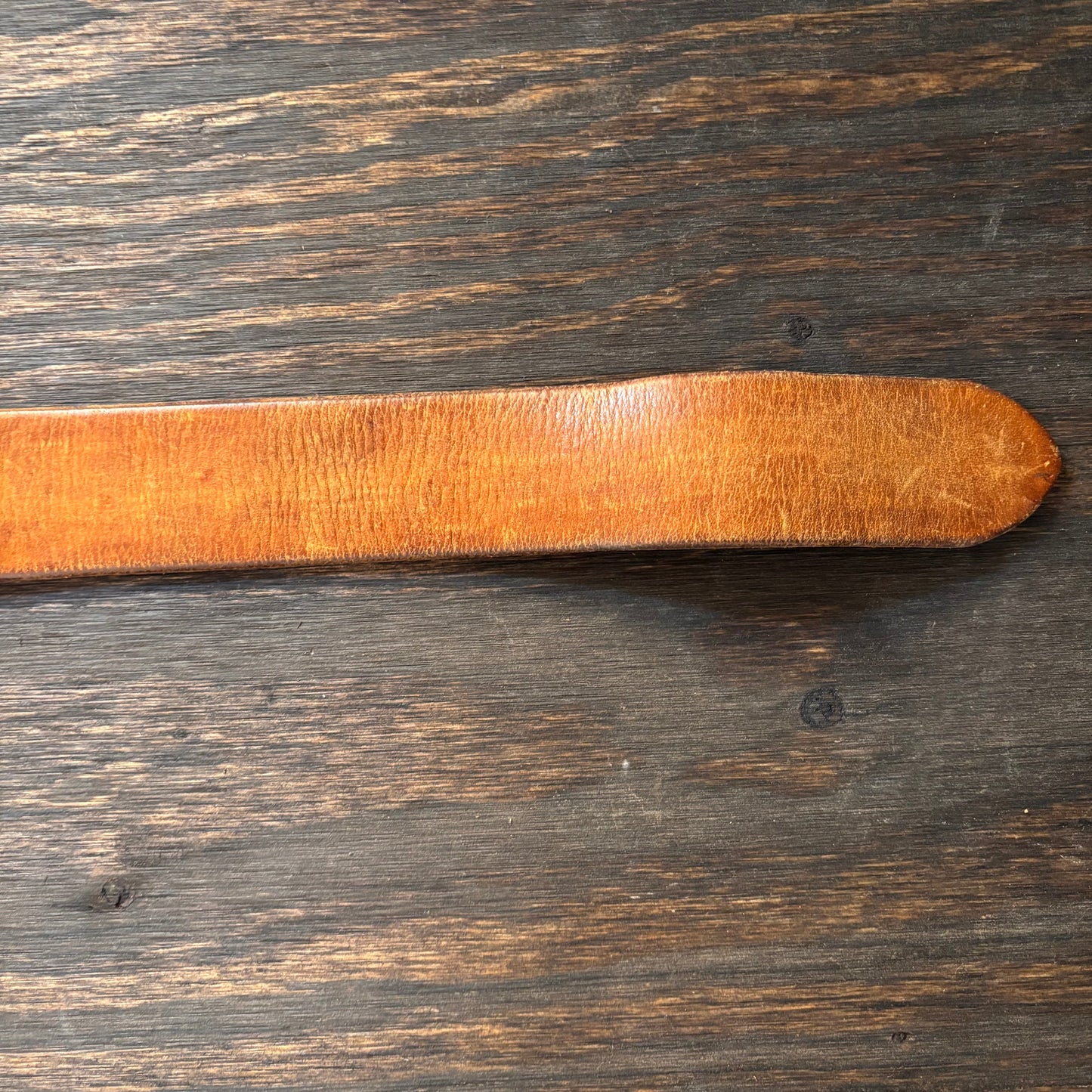 Vintage Tan Braided Leather Belt
