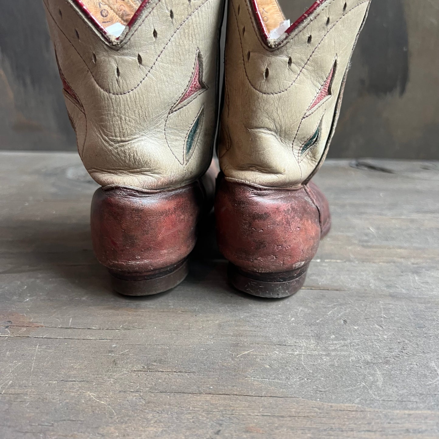 Two Toned Leather Kids Boots