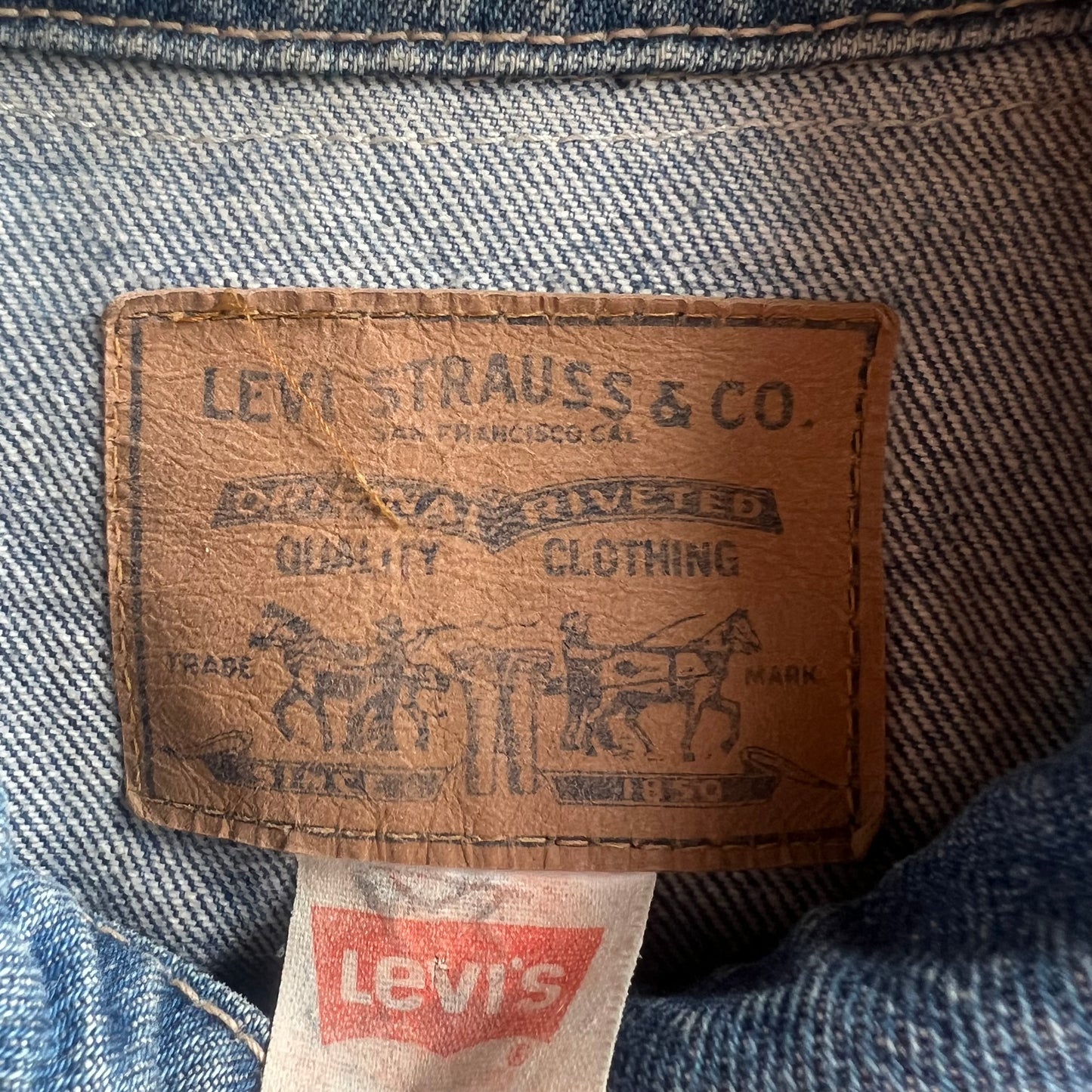 Vintage Levi’s Denim and Leather Fringe Jacket