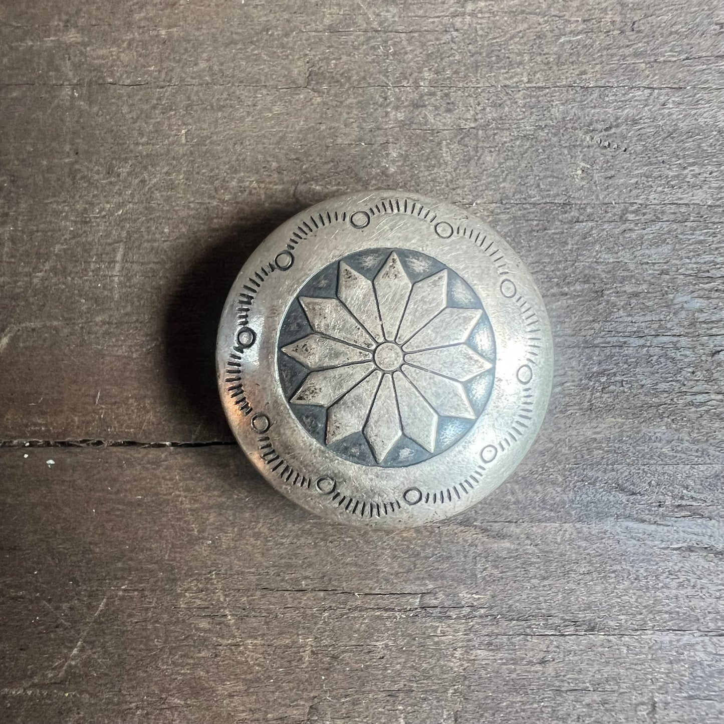 Sterling Silver Sunflower Button Covers (set of 5)