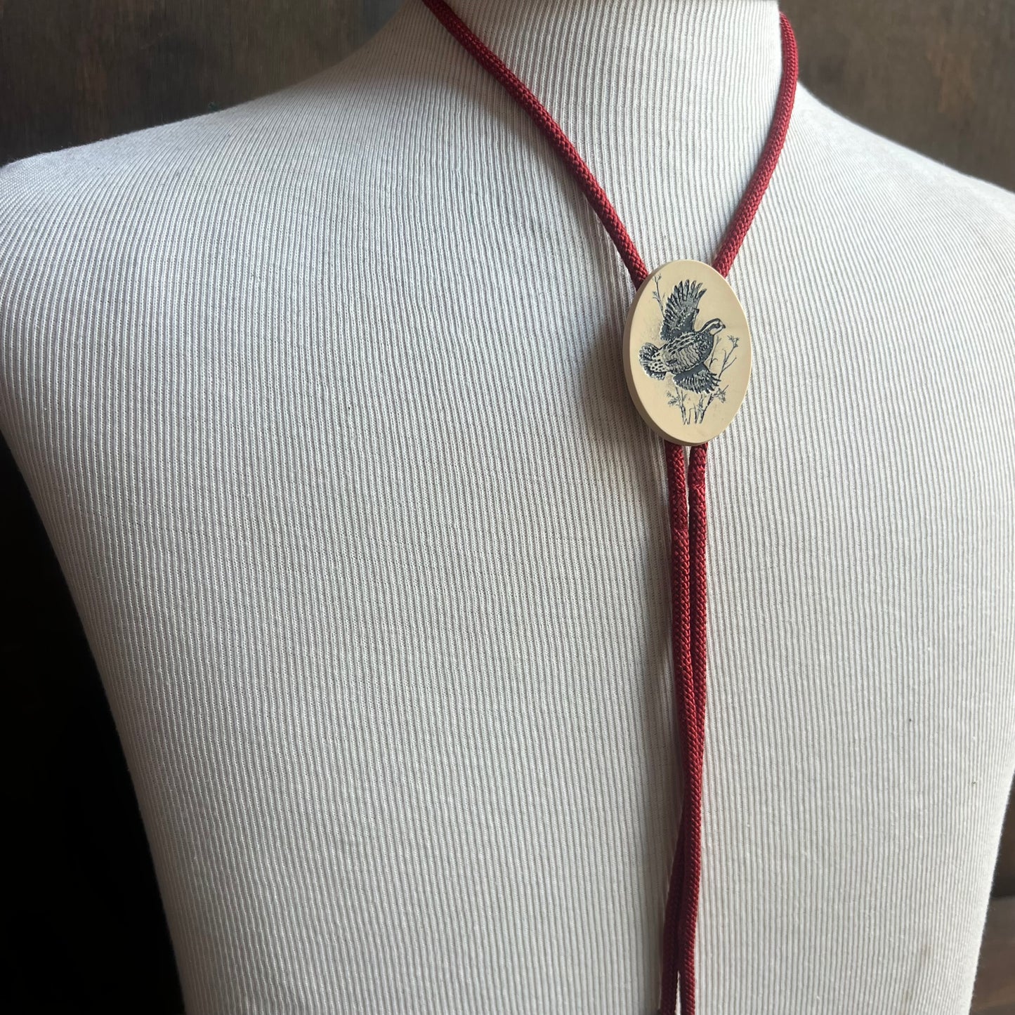 Flying Pheasant Bolo Tie