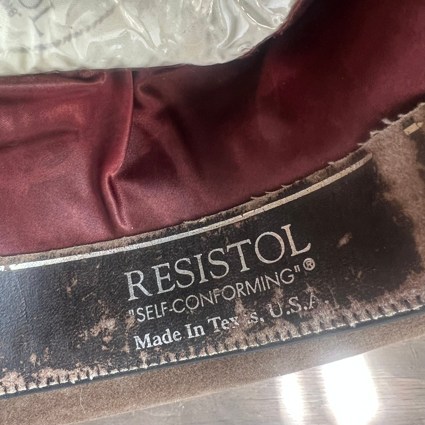 Resistol Vintage Brown Hat with Leather Hat Band