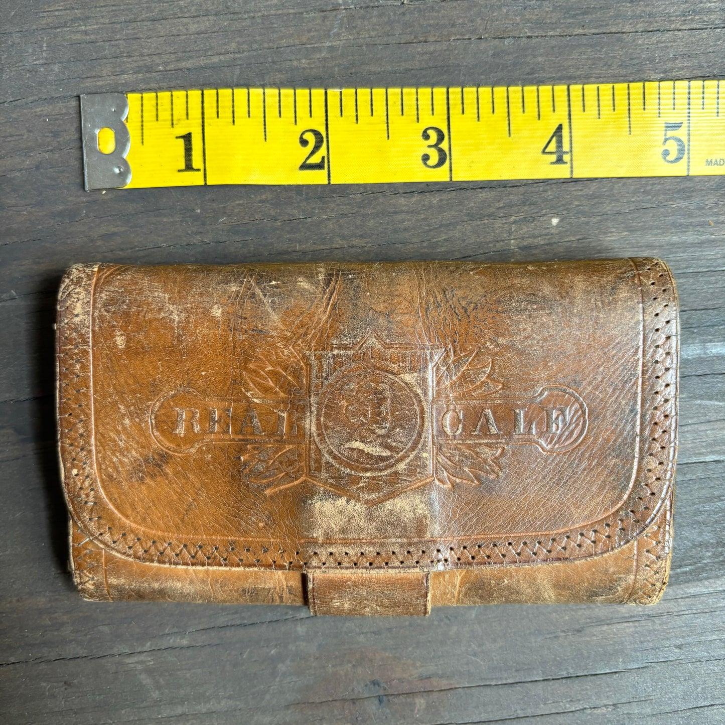 Vintage Leather Tri-Fold Wallet