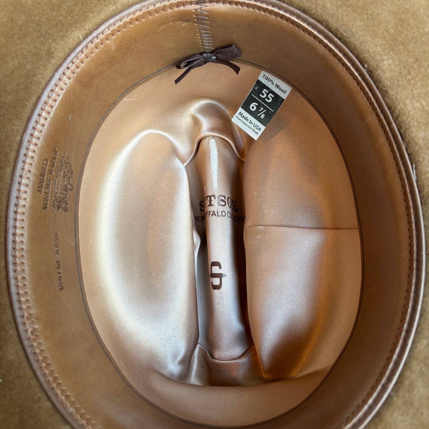 Stetson Brown Buffalo Wool Hat