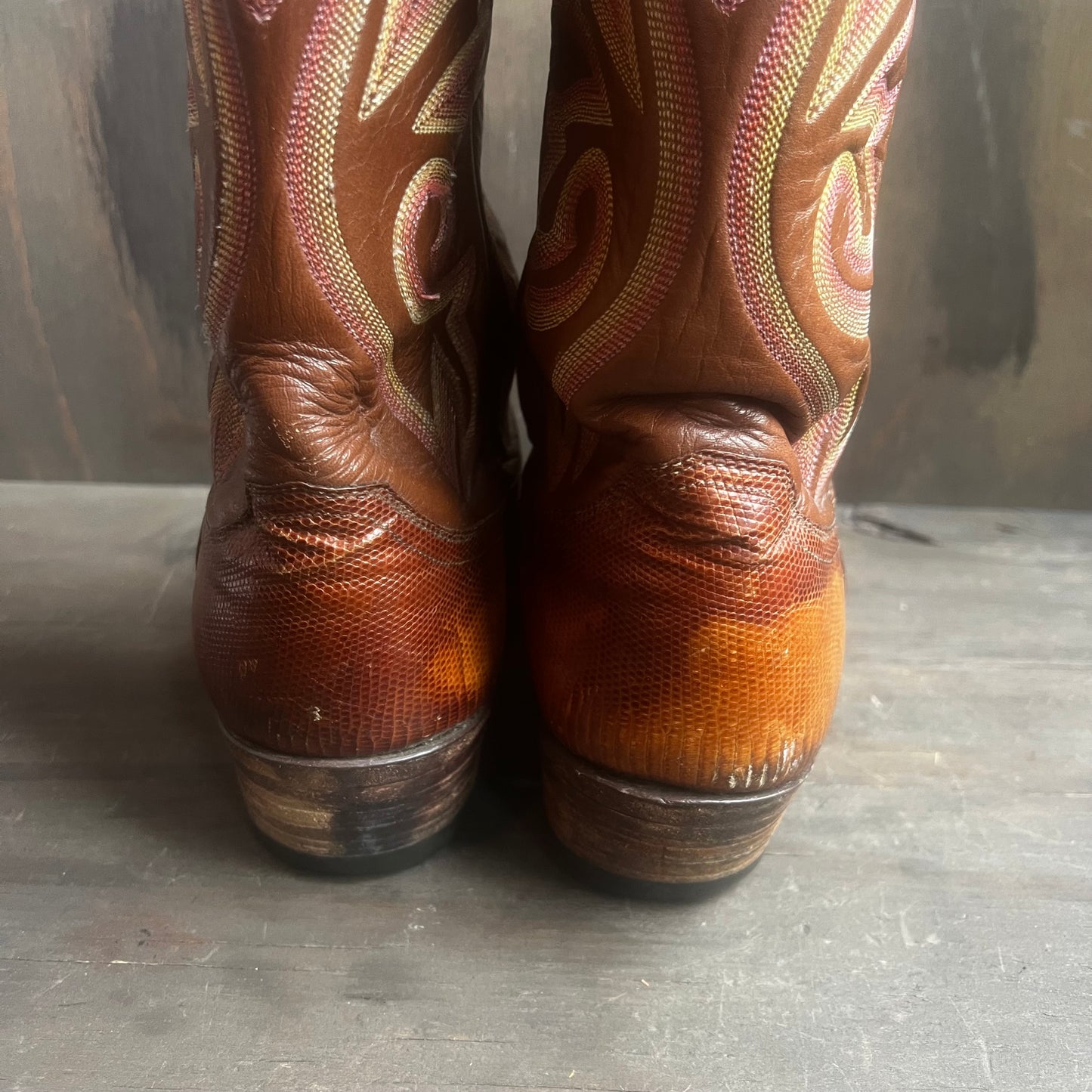 Justin Leather and Reptile Boots
