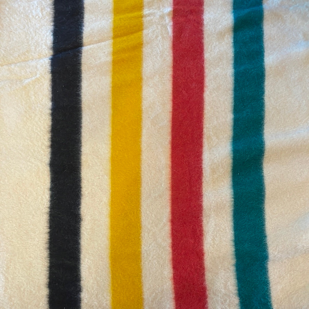 Vintage Hudson Bay 4 Point Wool Blanket XL