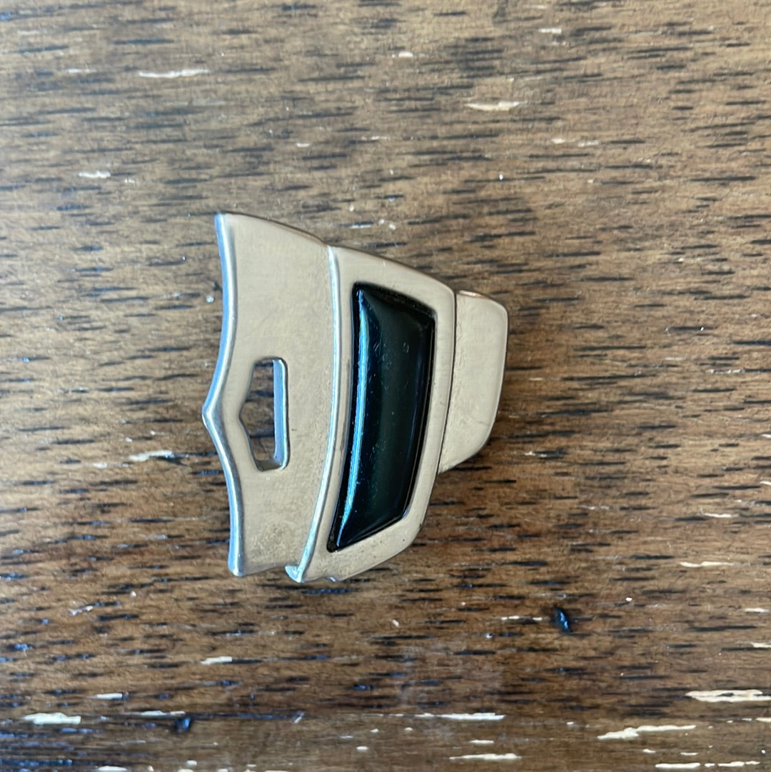 Silver and Black Bolo