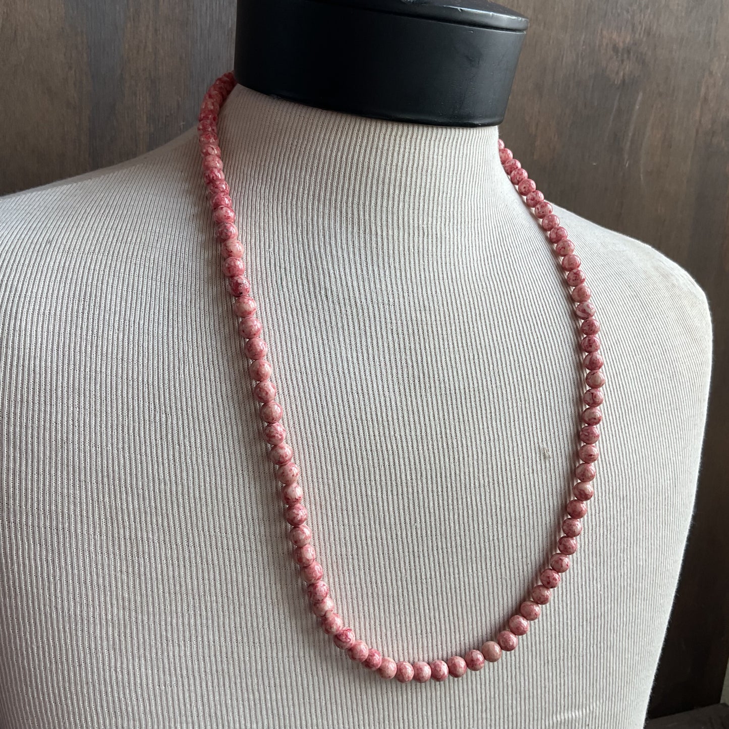 Rhodonite Beaded Necklace