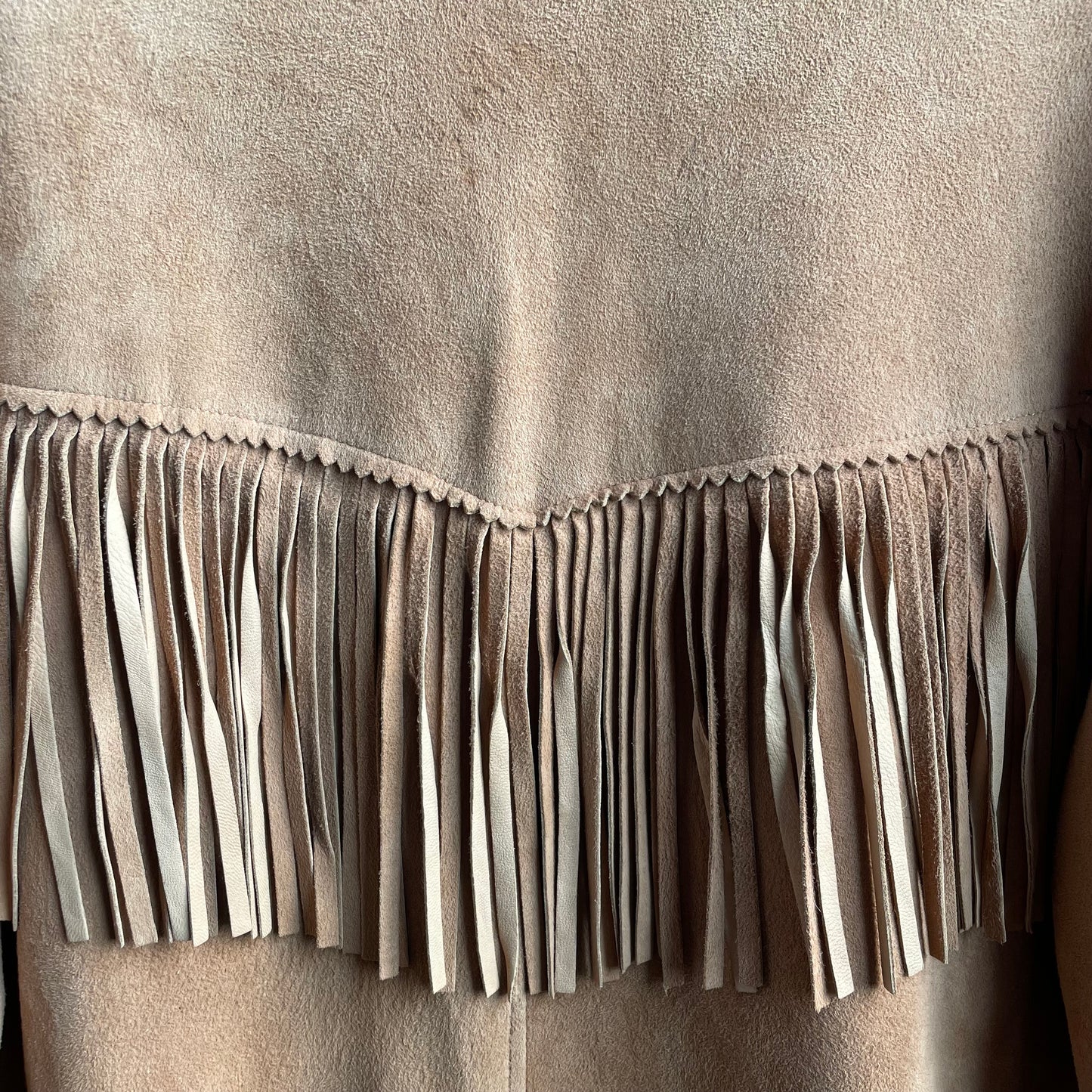 Vintage Joo-Kay suede fringe jacket