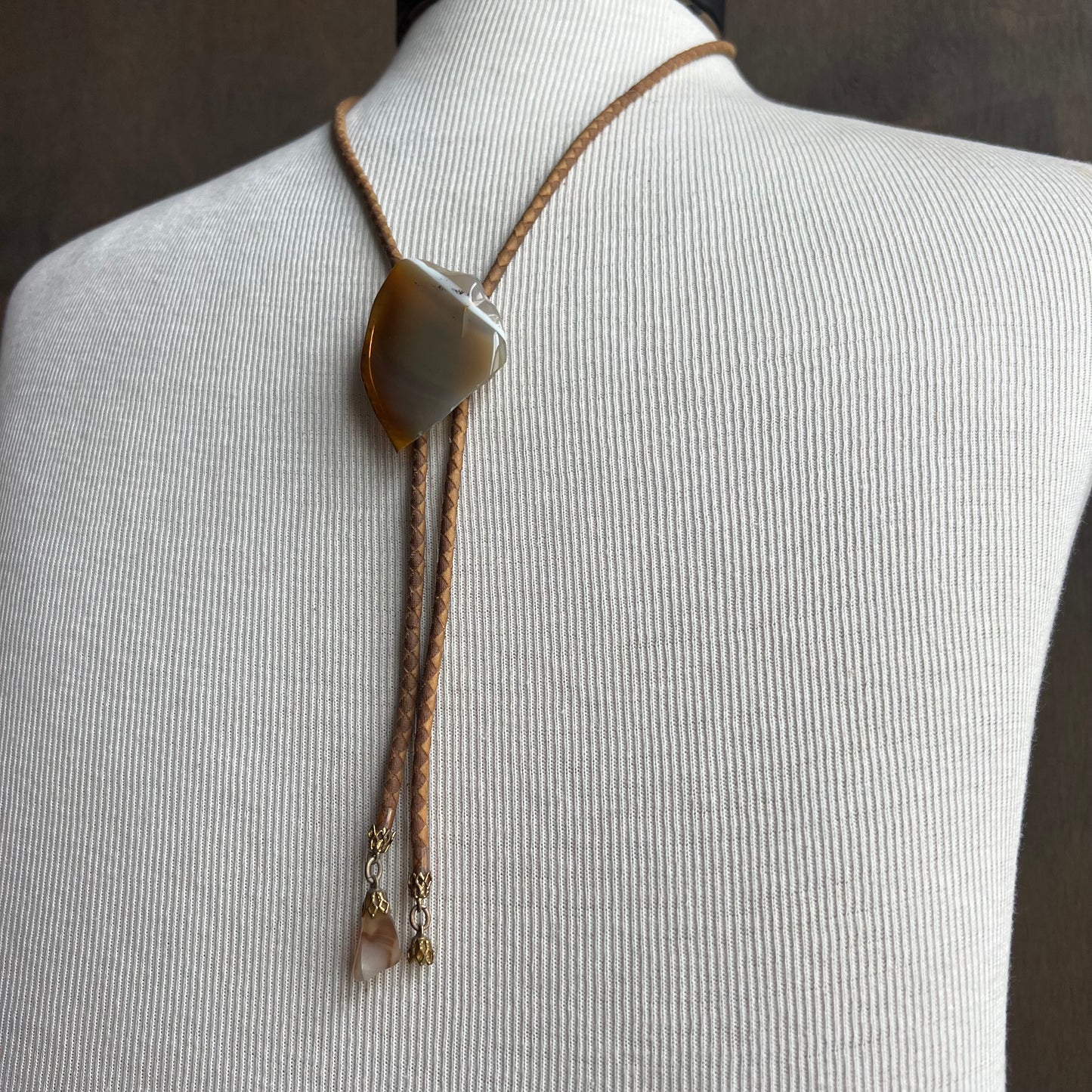 Polished Stone Bolo Tie