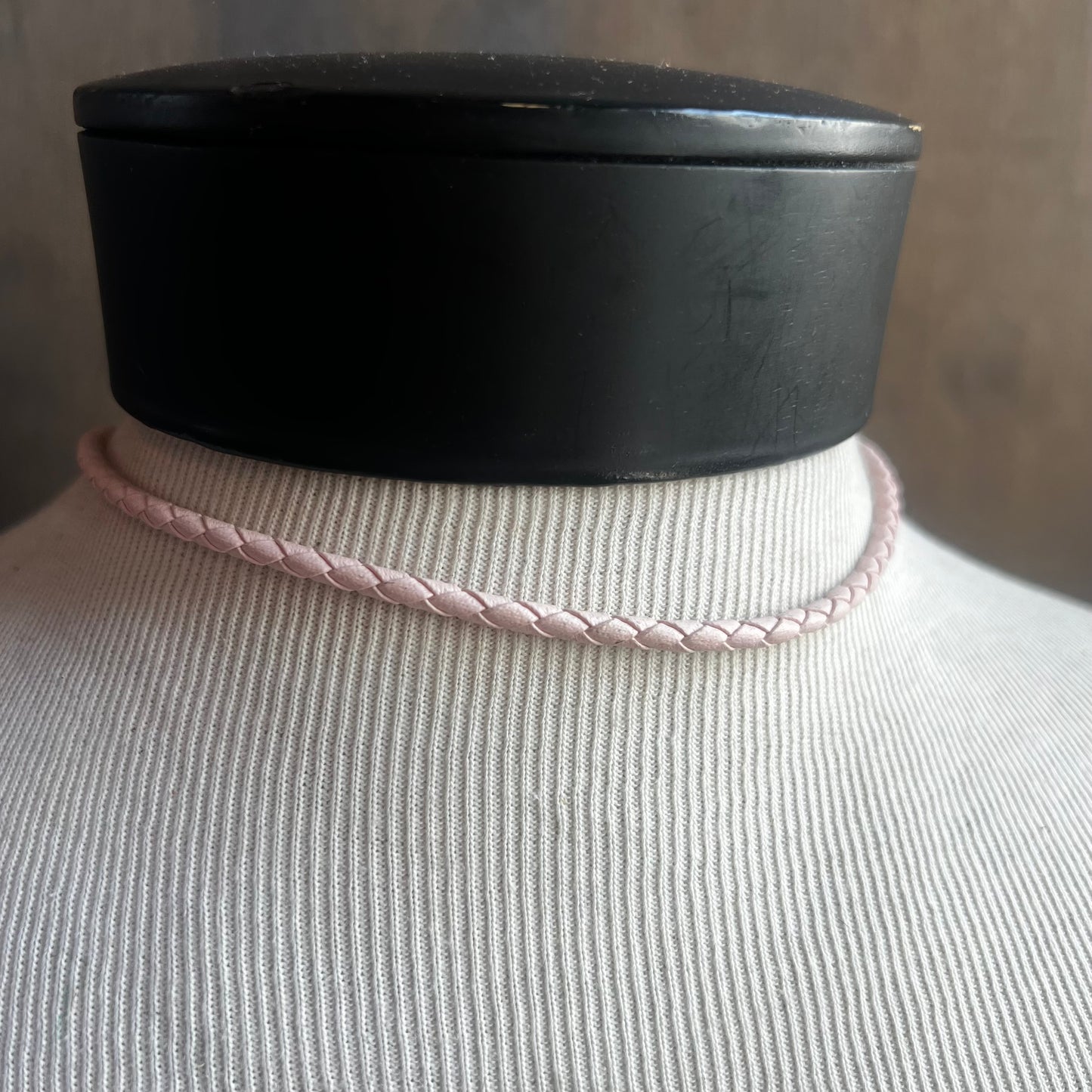 Pink Beaded Bolo Tie
