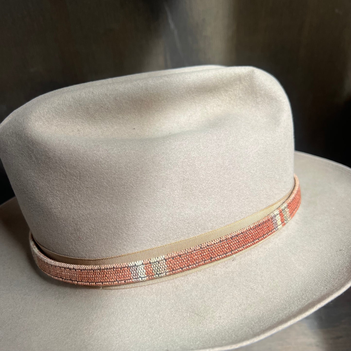 Rustic Hat Band with Silver Buckle
