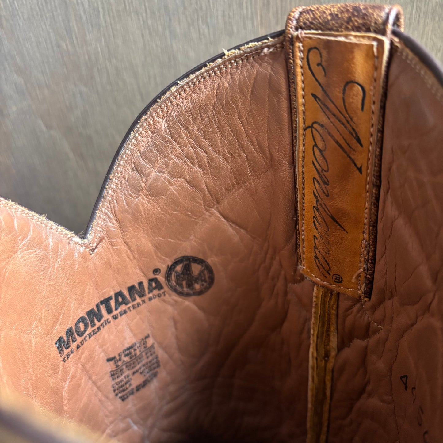 Montana Ostrich Foot Boots