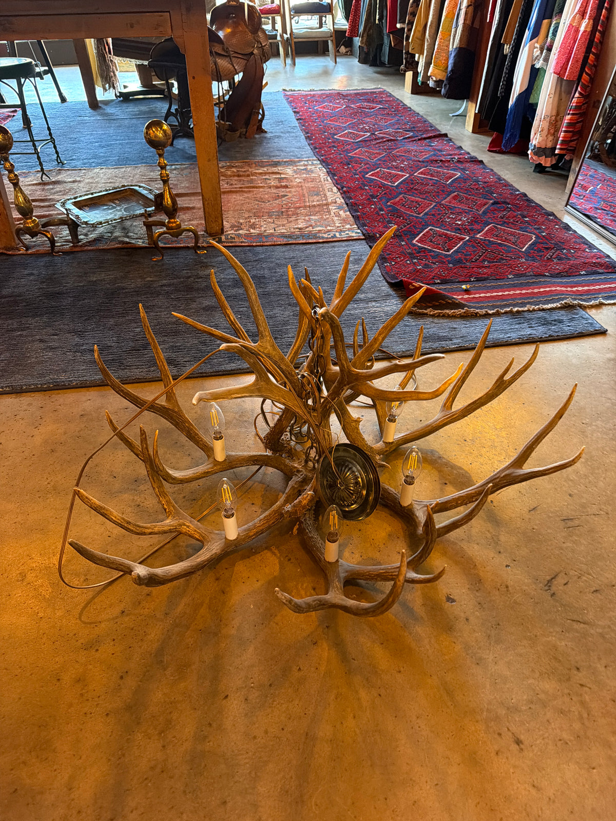 Antler chandelier