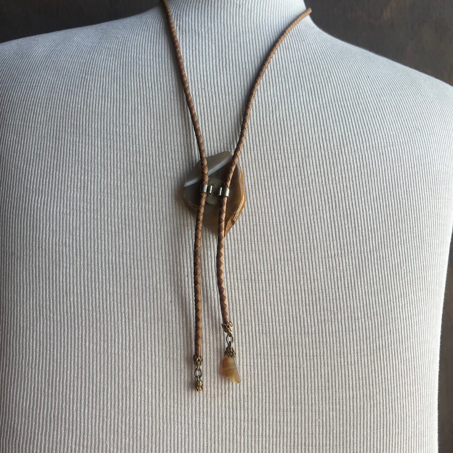 Polished Stone Bolo Tie