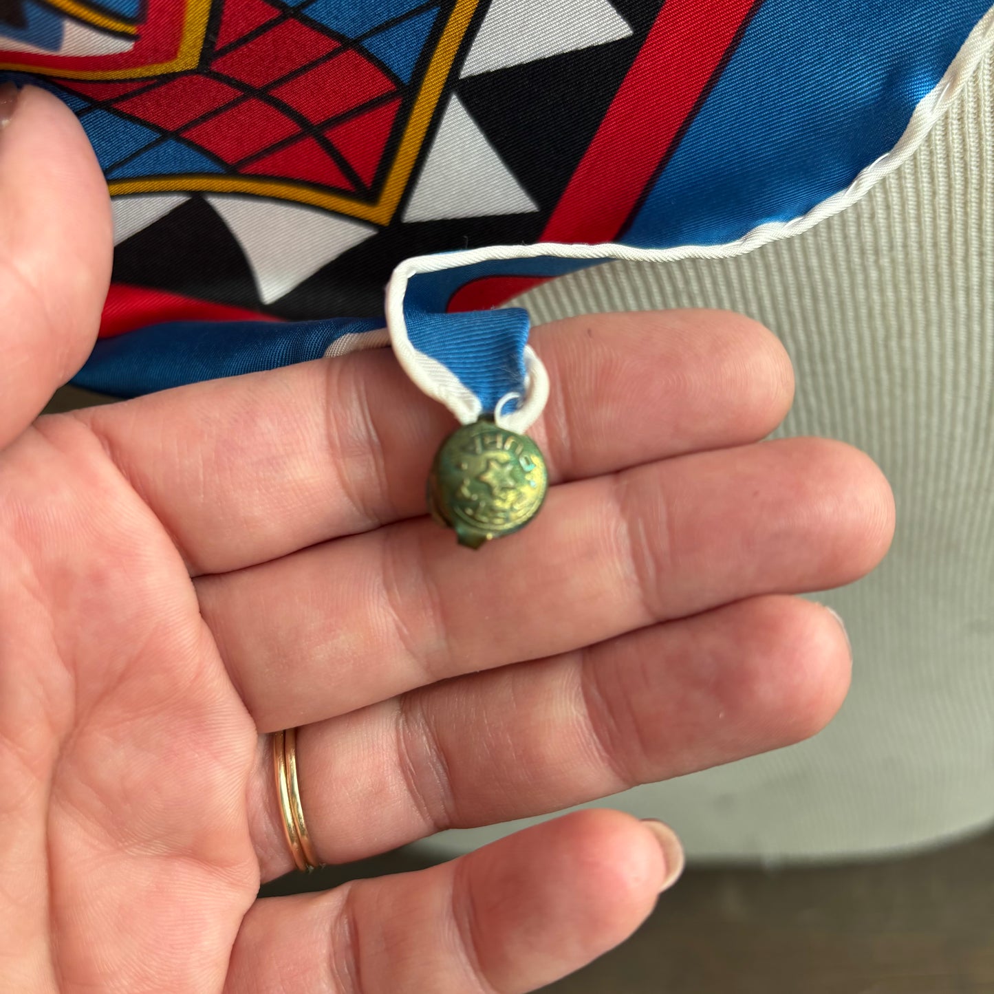 Jeannette Primary Color Silk Scarf