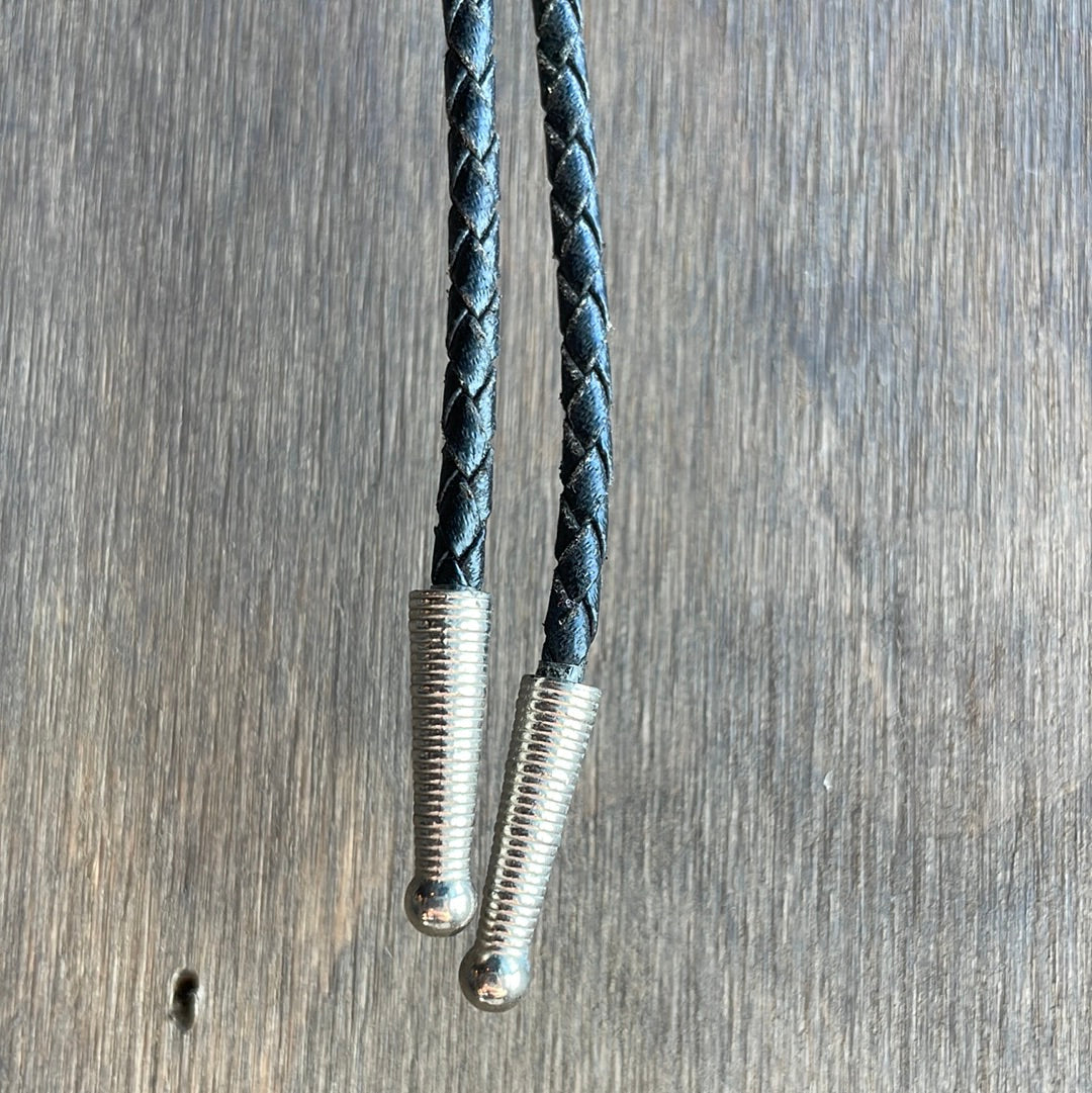 Silver Toned Cowboy Boot Bolo