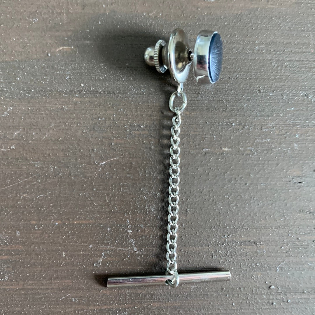 Black Enamel Tie Tack