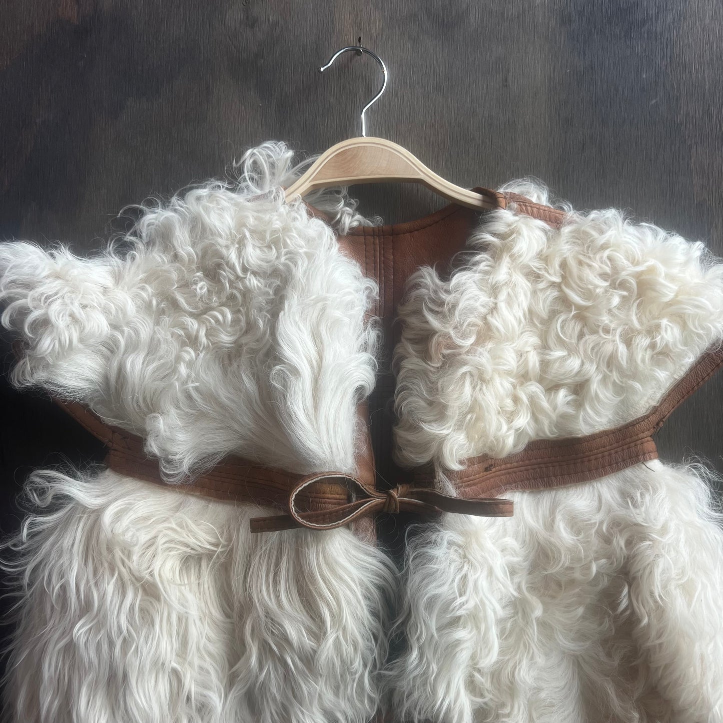 Argentinian Curly Lamb and Leather Reversible Vest