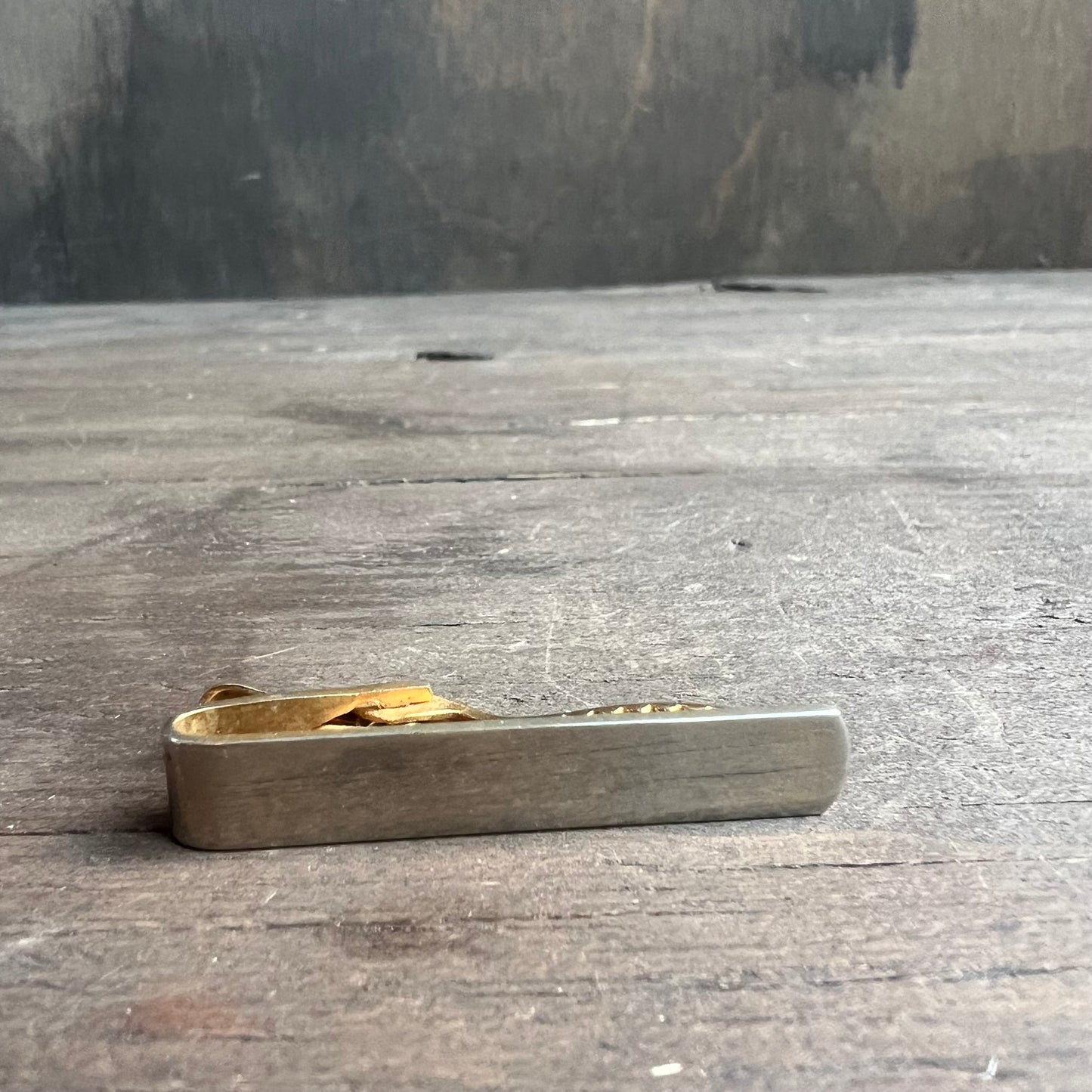 Silver and Gold Colored Tie Clip