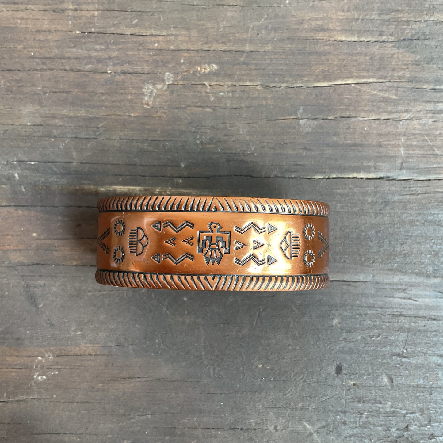Copper Thunderbird Cuff Bracelet
