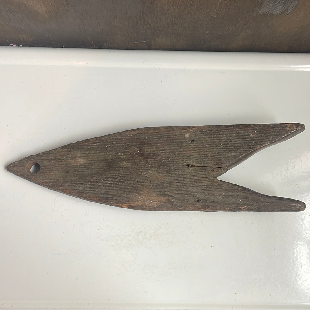 Pointed Antique Dark- Wood Boot Jack