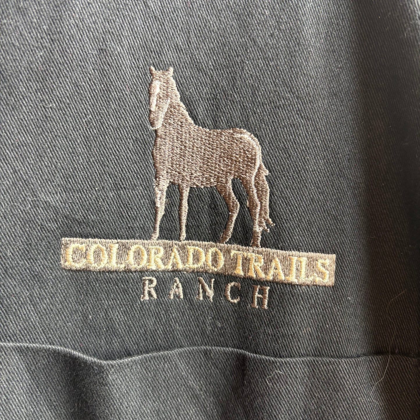 Colorado Trails Ranch Black Button Up