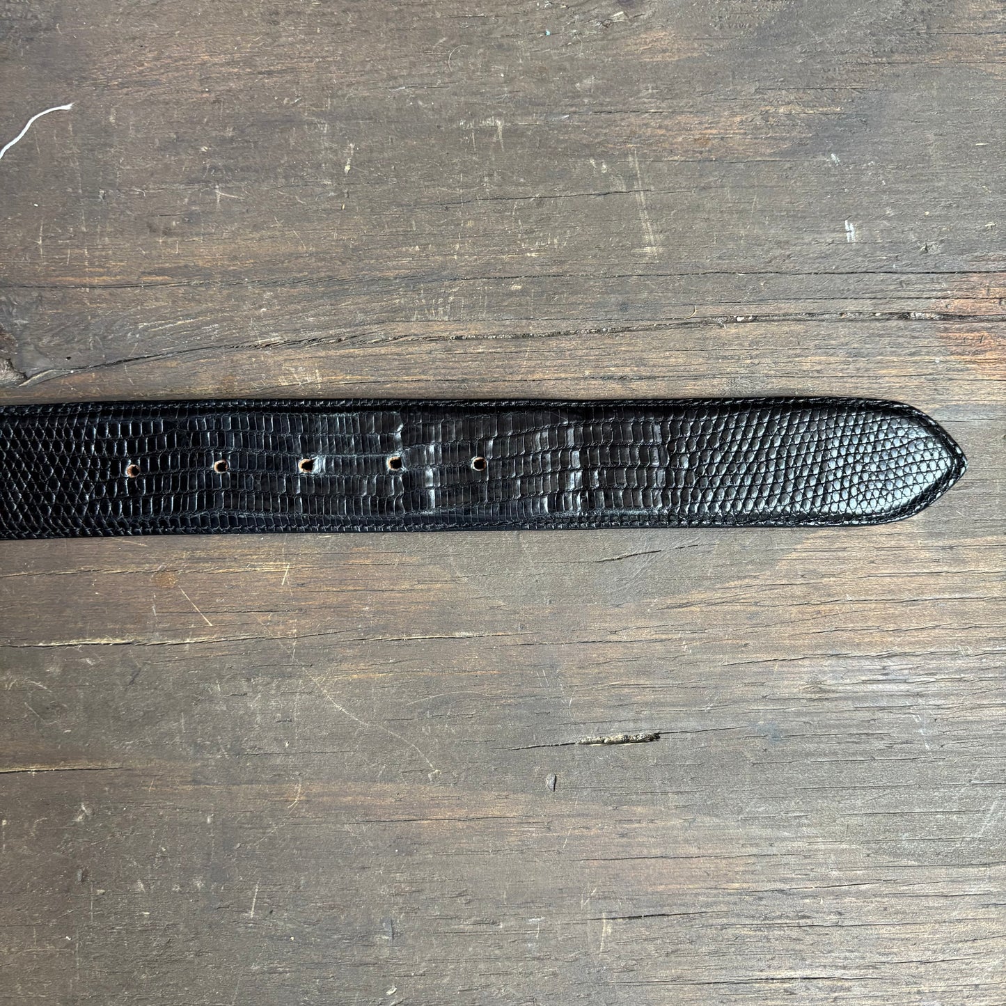 Black Reptile Belt
